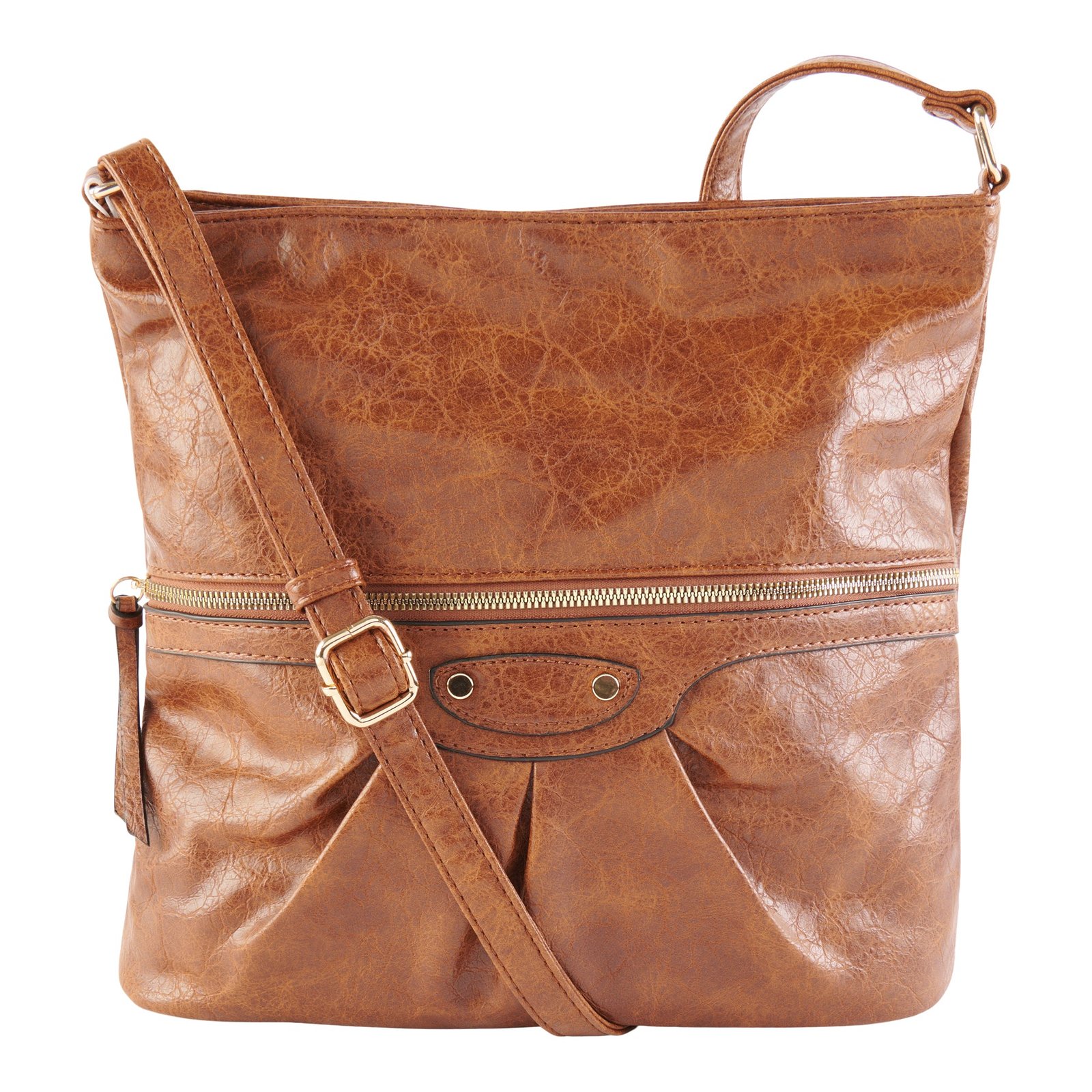 Crossbody Hobo Bag with Front Pocket