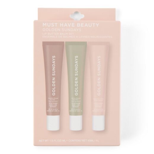 Golden Sunday Lip Butter- Nudes, 3-Pack
