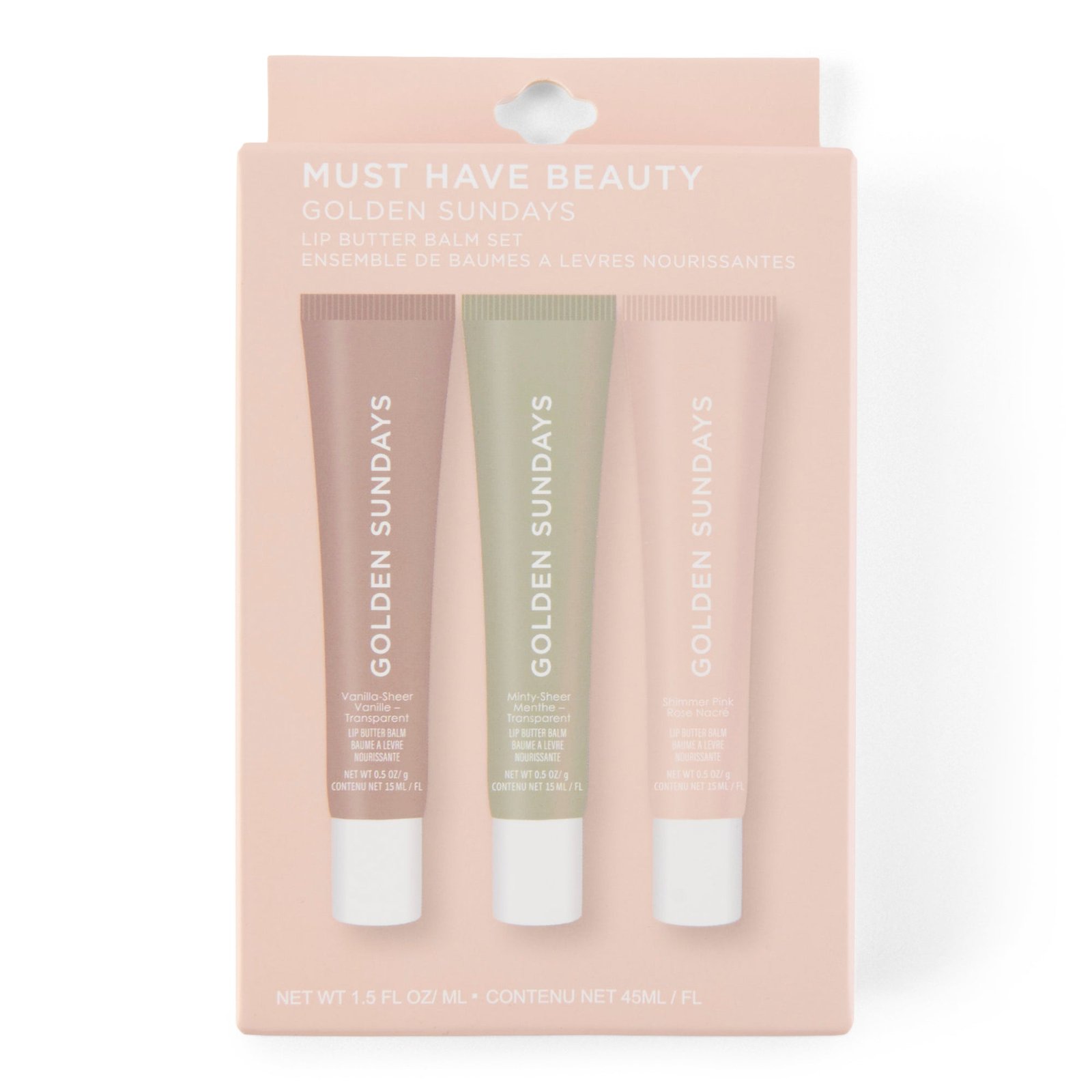 Golden Sunday Lip Butter- Nudes, 3-Pack