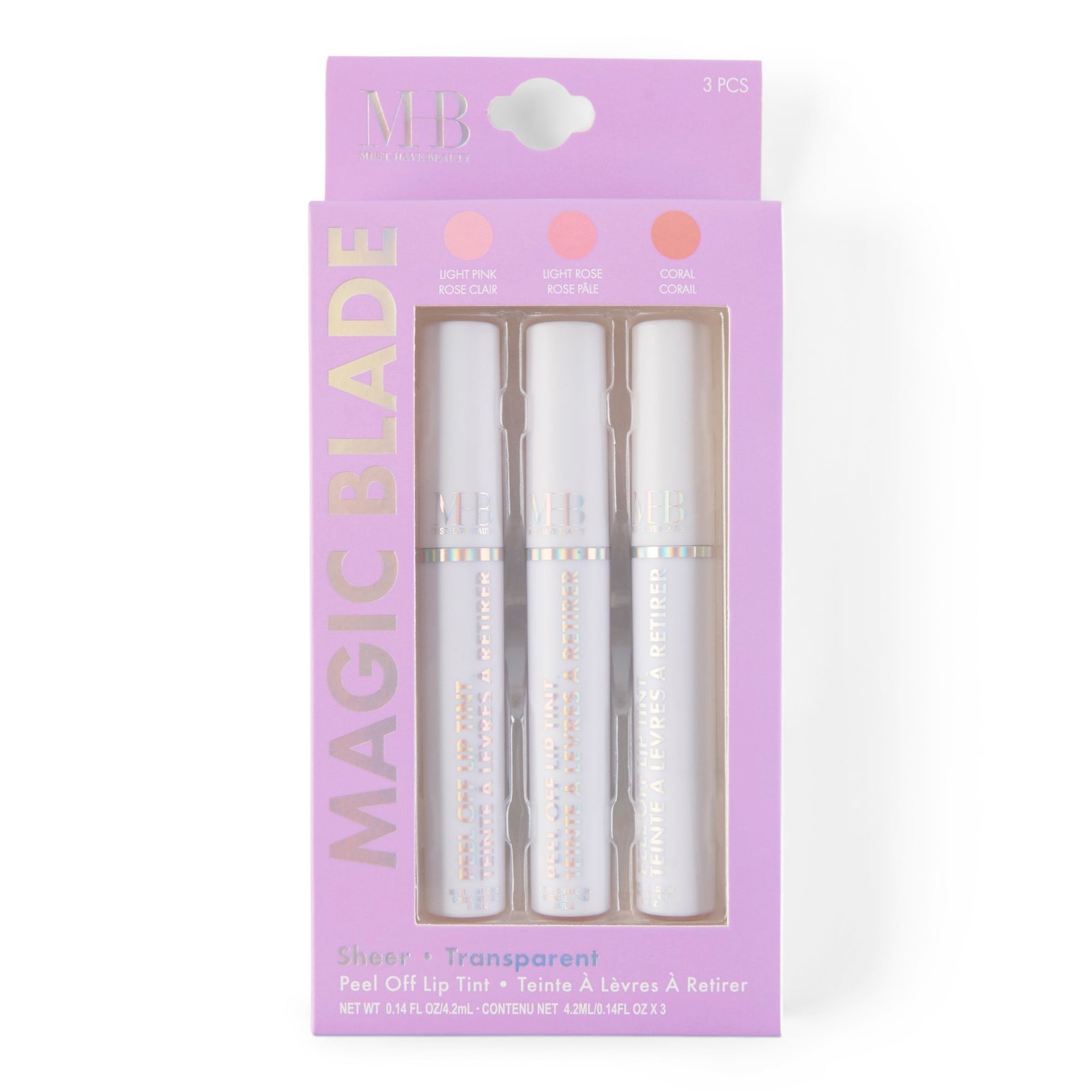 Magic Blade Peel Off Lip Tint, 3-Pack