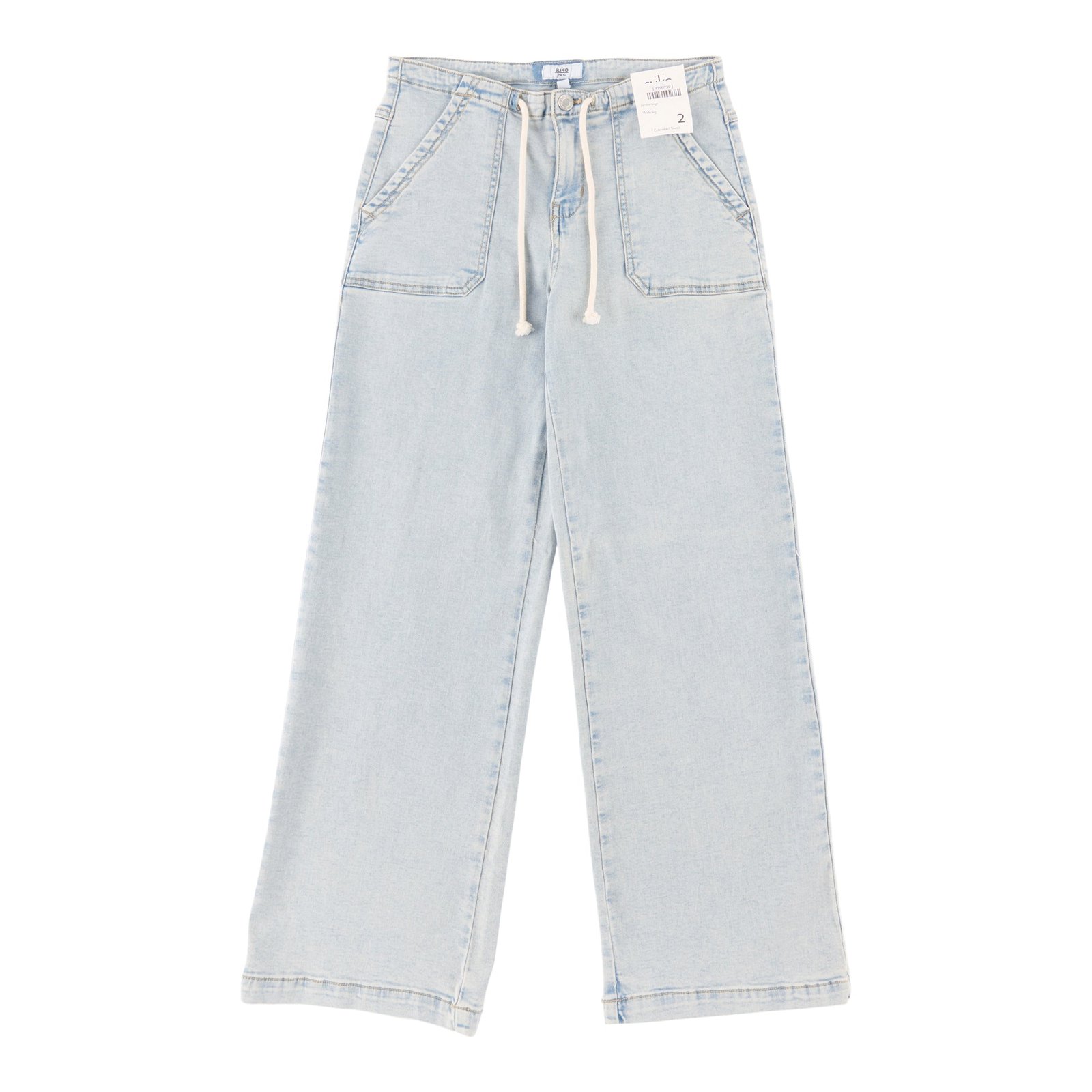 Suko Women's Pull-On Wide-Leg Jeans