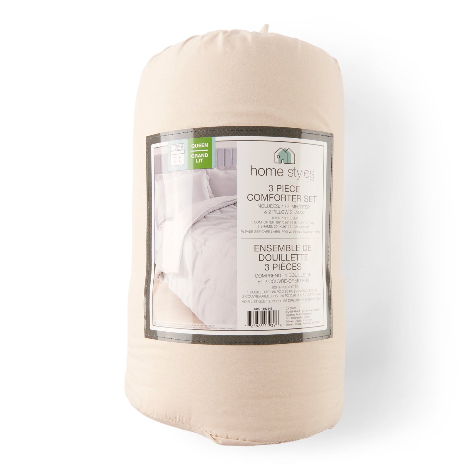 HomeStyles Comforter Set, Queen, 3 Piece