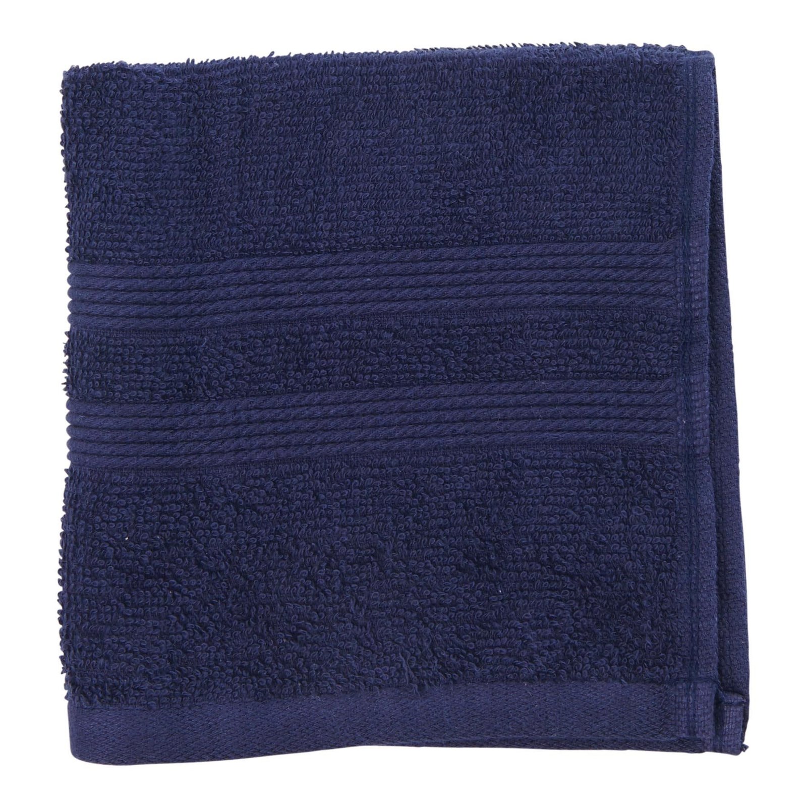 Cleanse Soft Cotton Face Cloth, Navy, 13-in