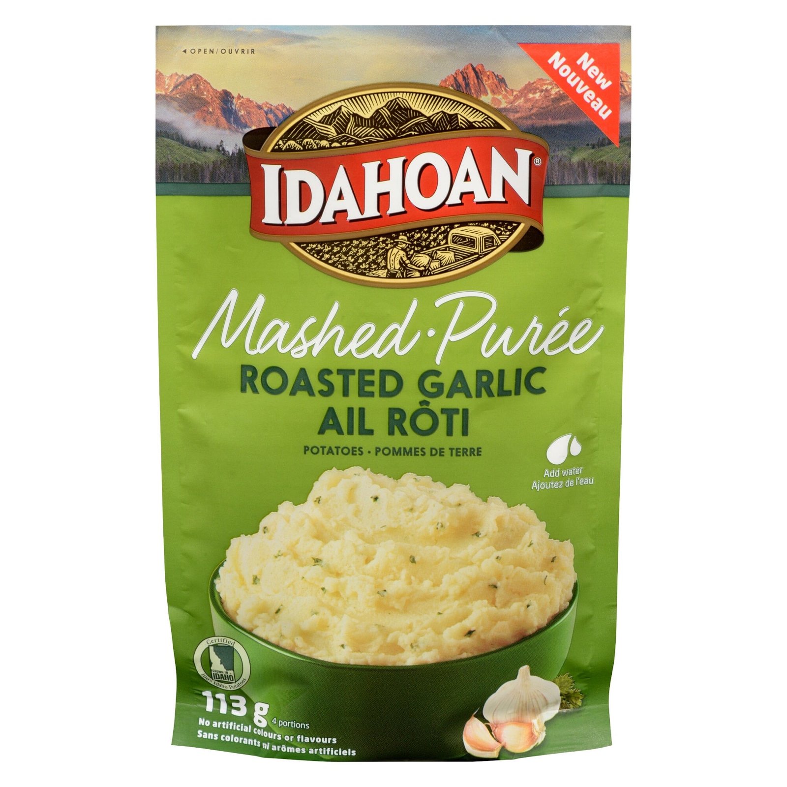 Idahoan Roasted Garlic Mashed Potatoes - 113g