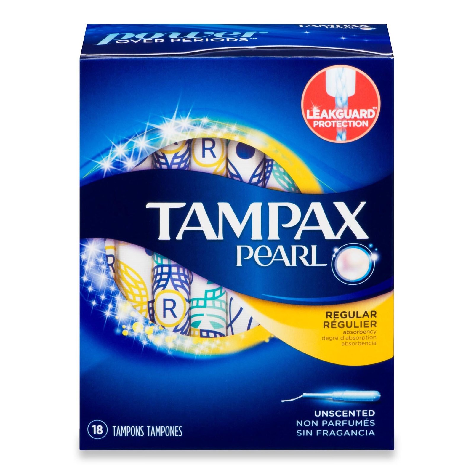 Tampax Pearl Regular Unscented Tampons - 18pk.