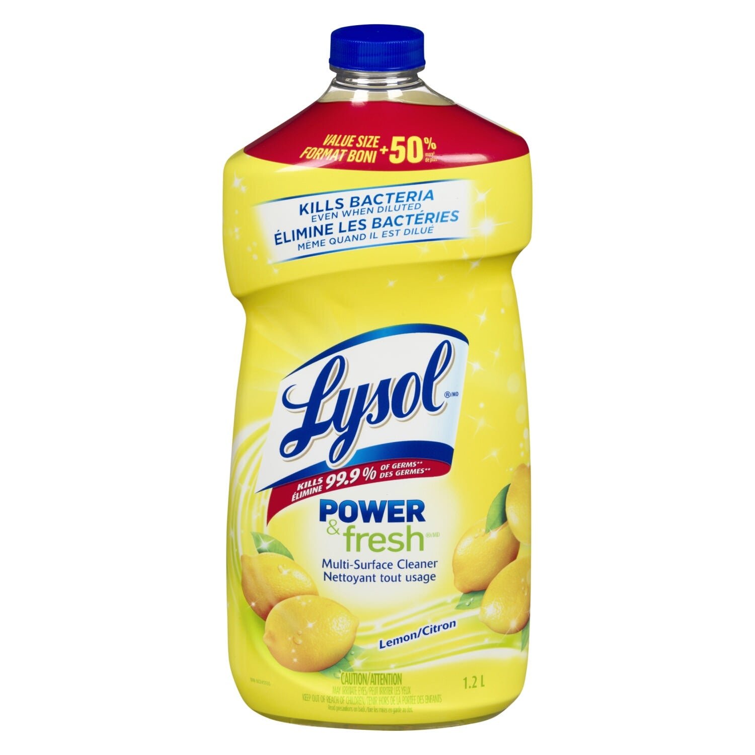Lysol Clean & Fresh Multi-Surface Cleaner Lemon, 1.2 L