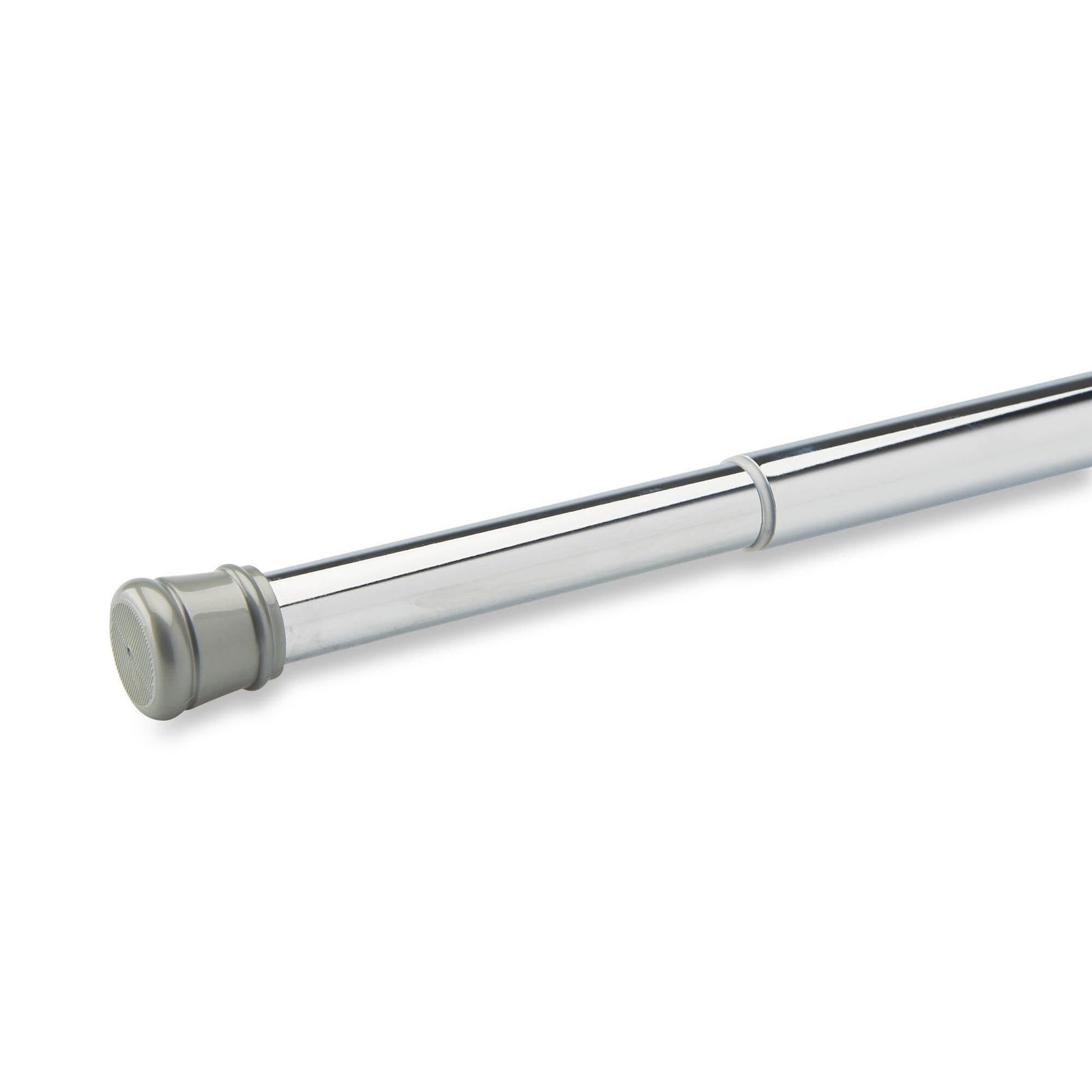 HomeStyles Tension Curtain Rod, Chrome, 40-in to 72-in.