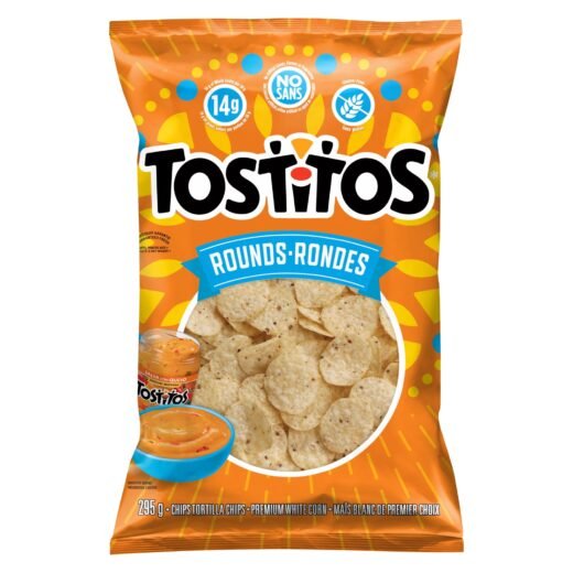 Tostitos Bite Size Rounds White Corn Tortilla Chips, 295-g