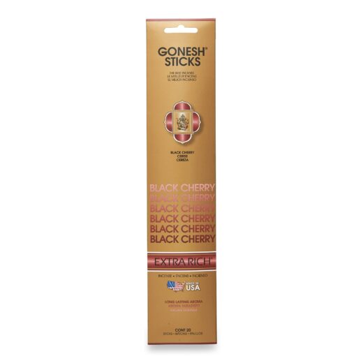Gonesh Black Cherry Incense Sticks, 20-Pack