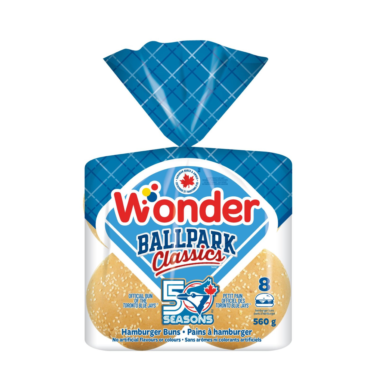 Wonder Ballpark Classics Hamburger Buns, 8-Pack, 560 g