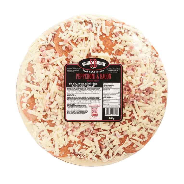 Spenst Bros Pepperoni & Bacon Pizza, 649 g