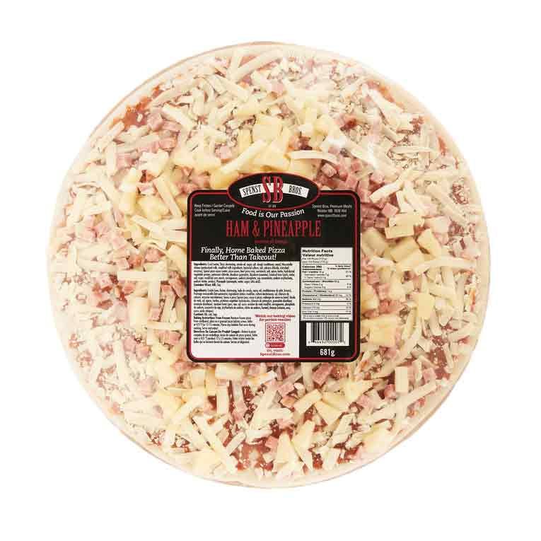 Spenst Bros Ham & Pineapple Pizza, 681 g